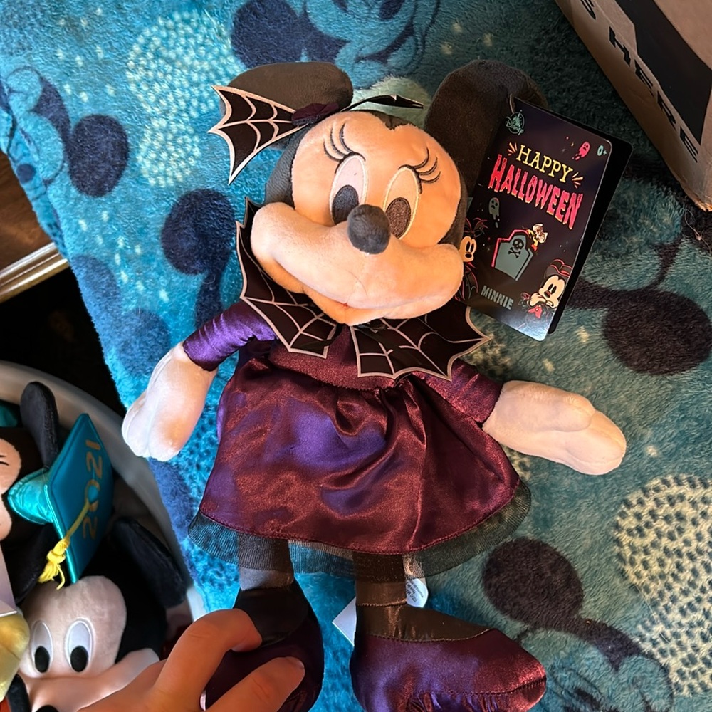 Disney store Halloween Minnie Mouse plush